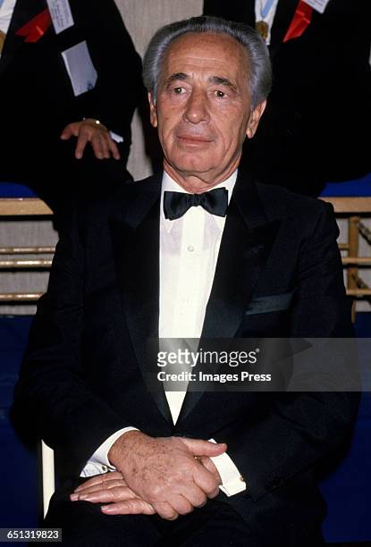 1990s: Shimon Peres circa 1990s in New York City.