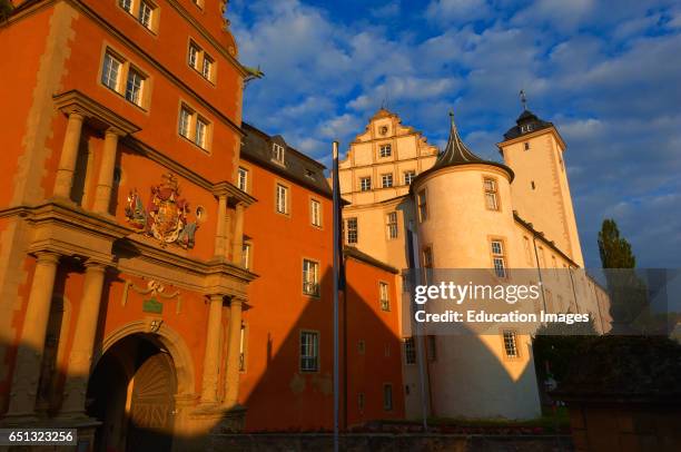 Bad Mergentheim, Deutschordenschloss, castle of the Teutonic Knights, Romantic Road, Romantische Strasse, Baden-Wuerttemberg, Germany, Europe.