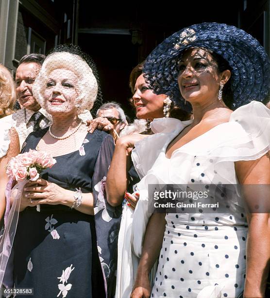 The Spanish actress Mercedes Vecino and the Spanish actress, singer and dancer Lola Flores Madrid, Spain..