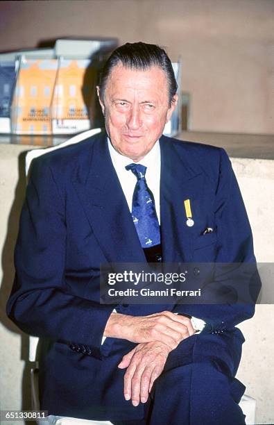 The Swiss industrial magnate Baron Hans Heinrich Thyssen-Bornemisza Madrid, Spain. .