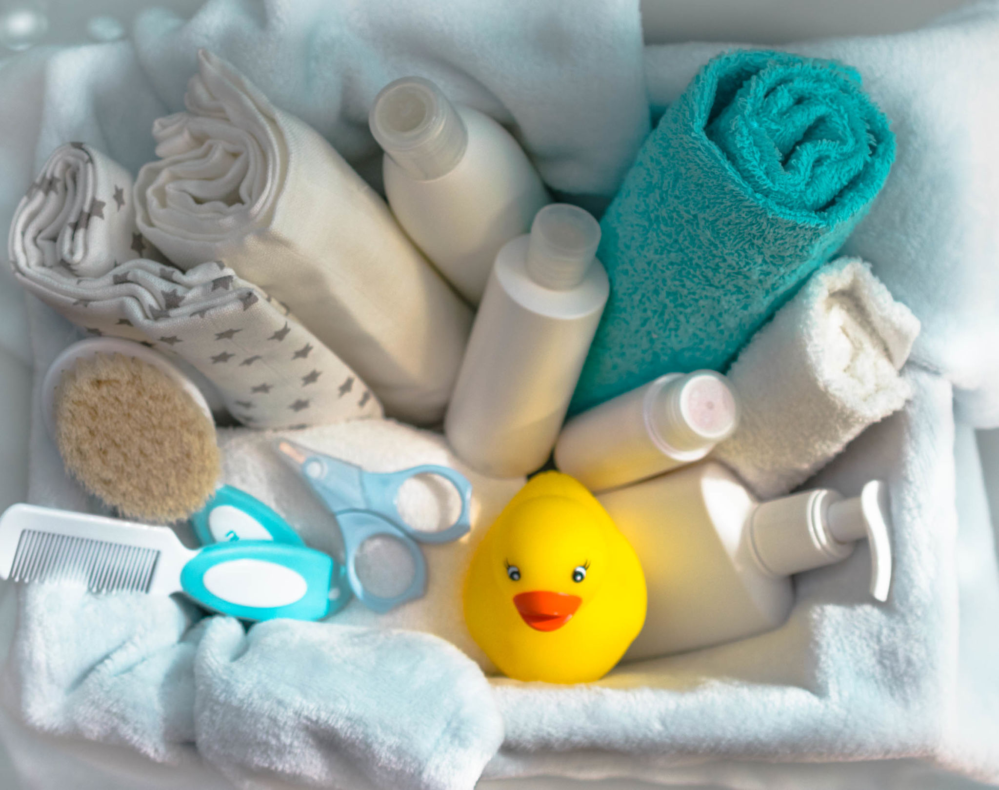 washing baby toys