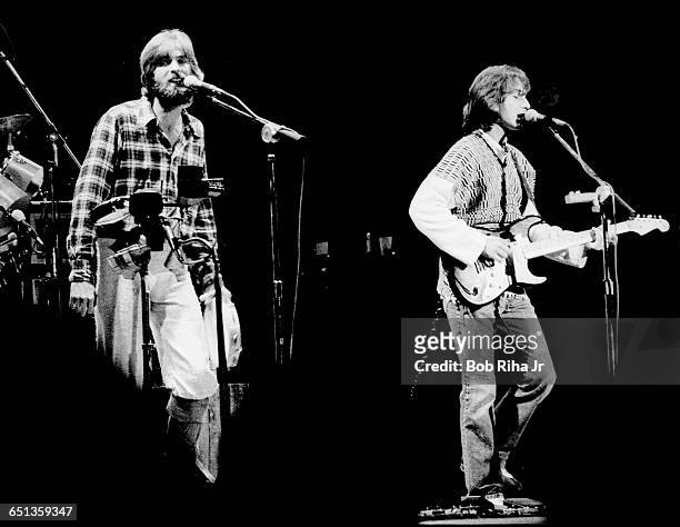 Kenny Loggins and Jim Messina perform in concert at the Universal Amphitheatre, September 13, 1976.