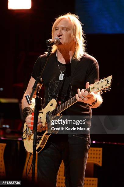 Joe Walsh performs onstage during "Love Rocks NYC! A Change is Gonna Come: Celebrating Songs of Peace, Love and Hope" A Benefit Concert for God's...