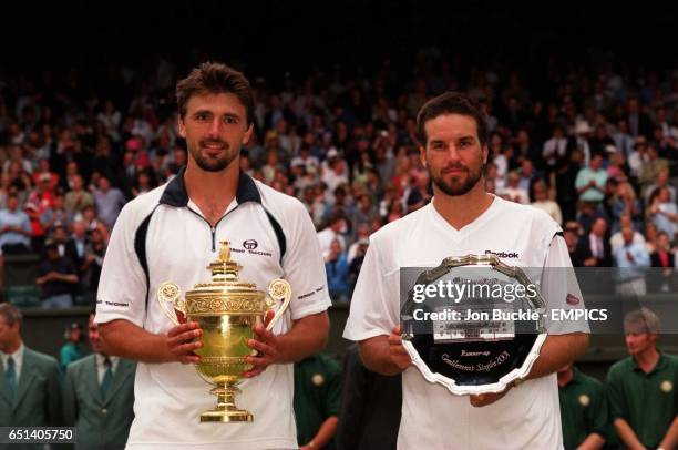 Pat Rafter Trophy L R Pat Rafter Photos and Premium High Res Pictures - Getty Images