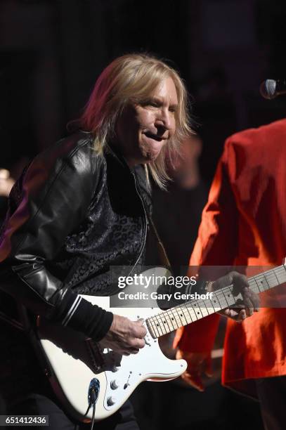 Joe Walsh performs on stage during "Love Rocks NYC! A Change is Gonna Come: Celebrating Songs of Peace, Love and Hope" A Benefit Concert for God's...