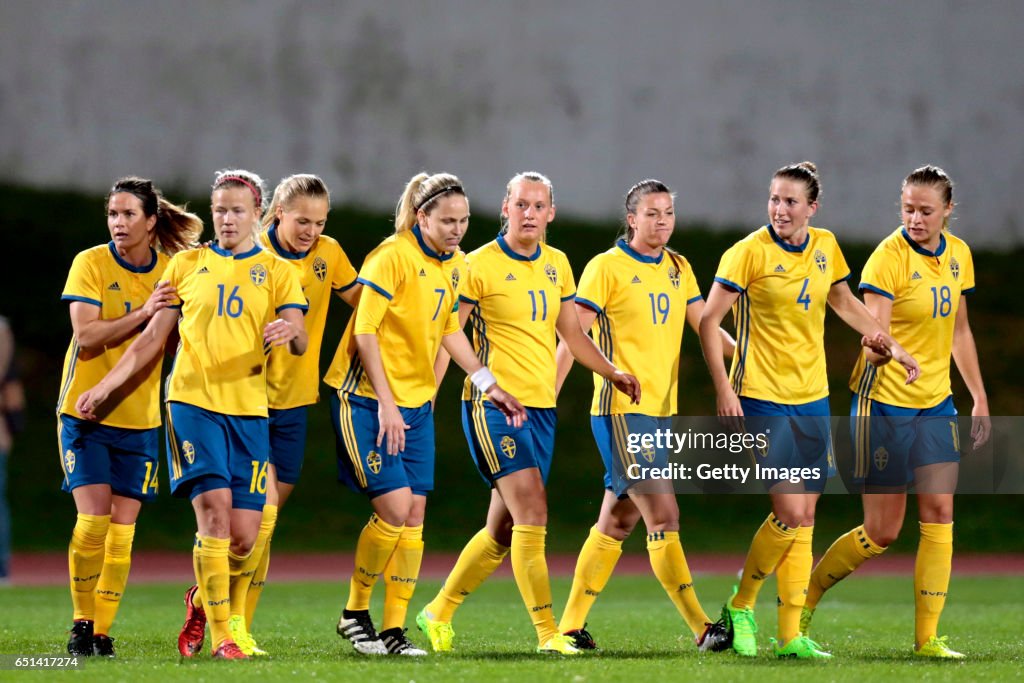 Sweden vs Russia Women, Algarve Cup 2017