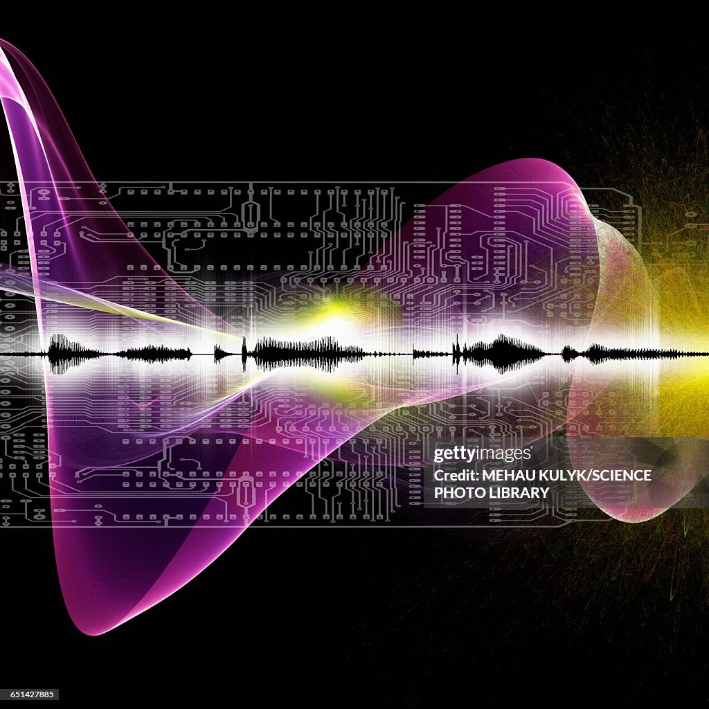 Sound Design Abstract Abstract Sound Waves High-Res Vector Graphic - Getty Images