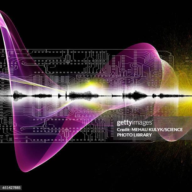 Audio Wave Abstract Abstract Sound Waves High-Res Vector Graphic - Getty Images