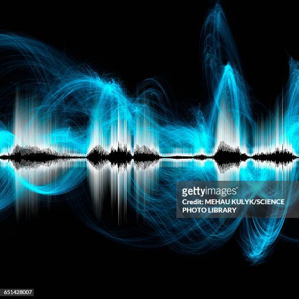 abstract sound waves - schallwelle stock-grafiken, -clipart, -cartoons und -symbole