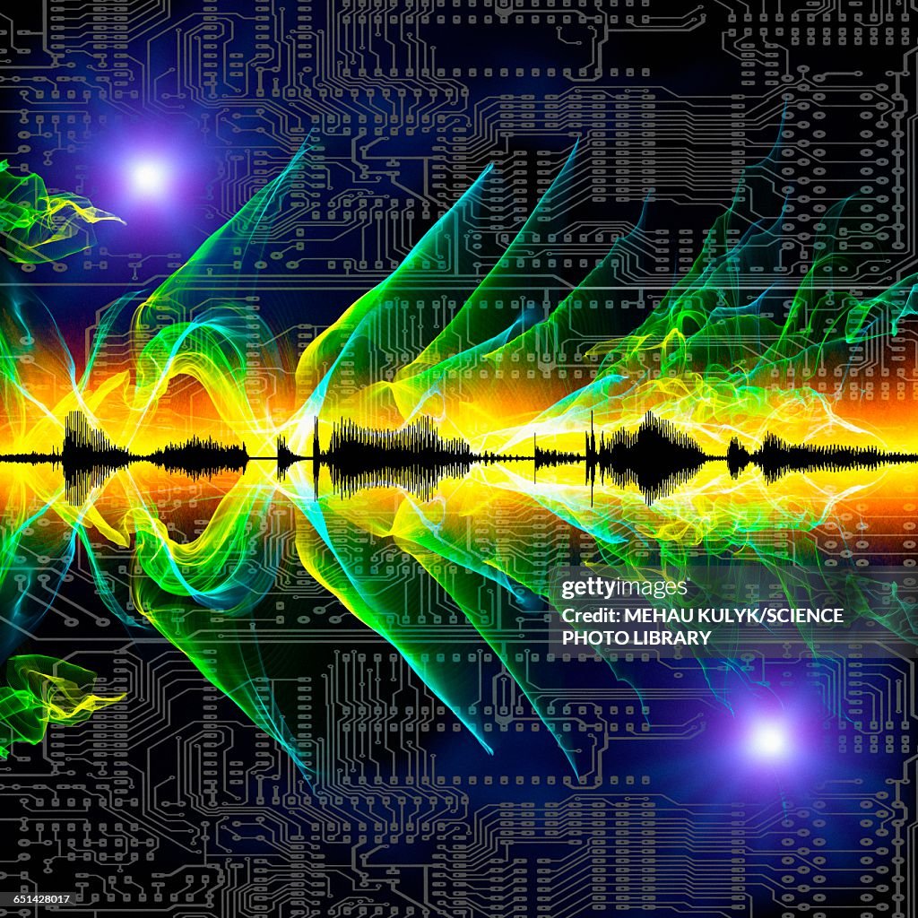 Audio Wave Abstract Abstract Sound Waves High-Res Vector Graphic - Getty Images