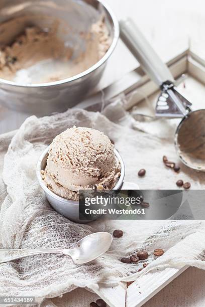 vegan coffee ice cream - mocha ice cream stock pictures, royalty-free photos & images