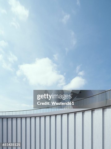 Sky Railing Bitmap Wall Railing And Sky 3d Rendering High-Res Vector Graphic - Getty Images
