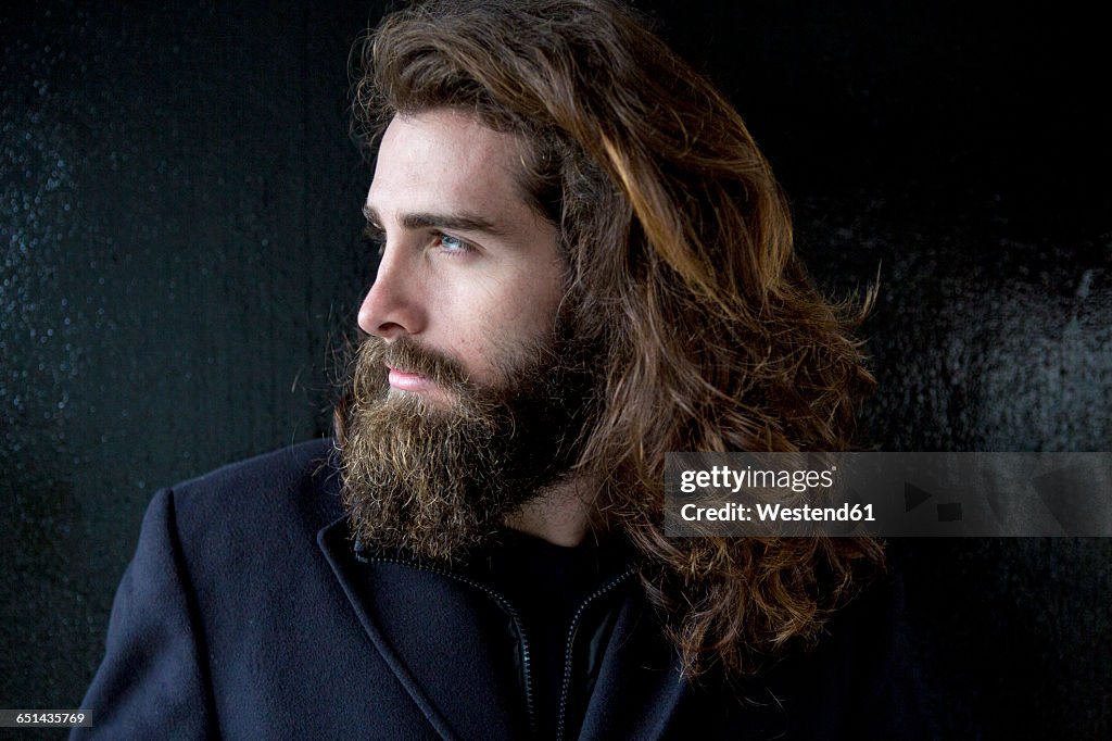 Portrait of a bearded businessman