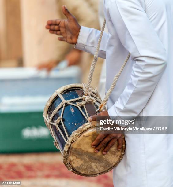 traditional festival in abu dhabi - drummer stock pictures, royalty-free photos & images