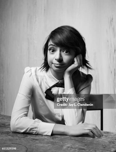 Actress Kate Micucci, from the film, "Thoroughbred," is photographed at the 2017 Sundance Film Festival for Los Angeles Times on January 20, 2017 in...