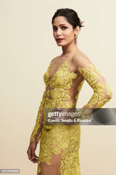 Freida Pinto poses for portrait session at the 2017 Film Independent Spirit Awards on February 25, 2017 in Santa Monica, California.