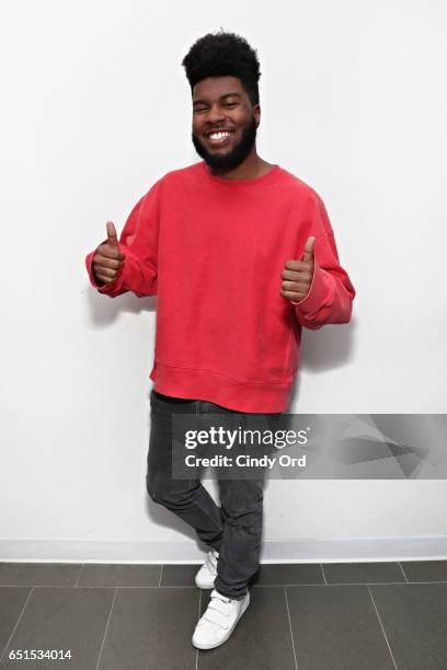 Singer Khalid visits the SiriusXM Studios on March 10, 2017 in New York City.