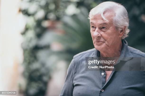 The director Paul Verhoeven attend the photocall of the movie 'Elle' in Rome, Italy, on March 10, 2017.