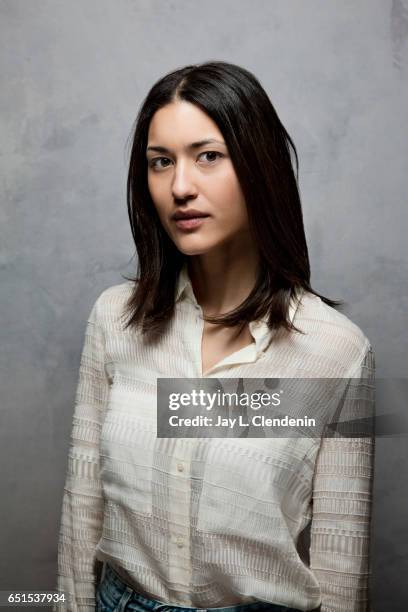 Actress Julia Jones, from the film Wind River, is photographed at the 2017 Sundance Film Festival for Los Angeles Times on January 22, 2017 in Park...