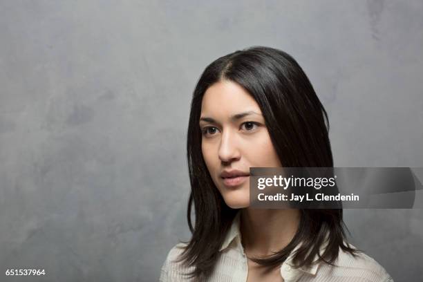 Actress Julia Jones, from the film Wind River, is photographed at the 2017 Sundance Film Festival for Los Angeles Times on January 22, 2017 in Park...