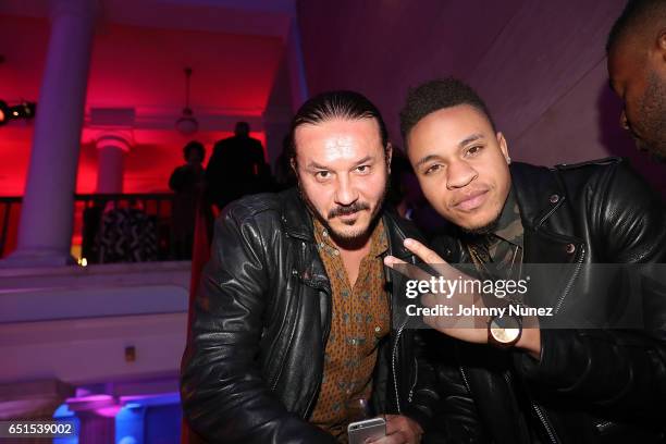Joe Shick and Rotimi attend Icon Talks Salutes Fabolous at Brooklyn Borough Hall on March 9, 2017 in New York City.