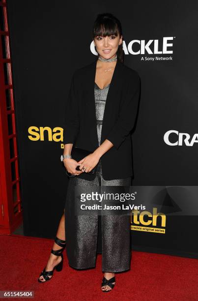 Actress Maddison Jaizani attends the premiere of "Snatch" at Arclight Cinemas Culver City on March 9, 2017 in Culver City, California.