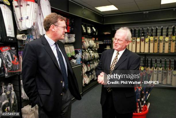 Surrey Chief Executive Paul Sheldon in the shop at the Centre