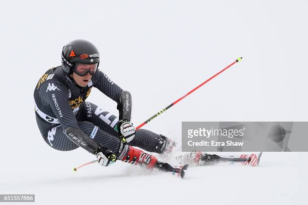 Sofia Gogggia of Italy competes in the first run of the Audi FIS World Cup Ladies' Giant Slalom on March 10, 2017 in Squaw Valley, California.