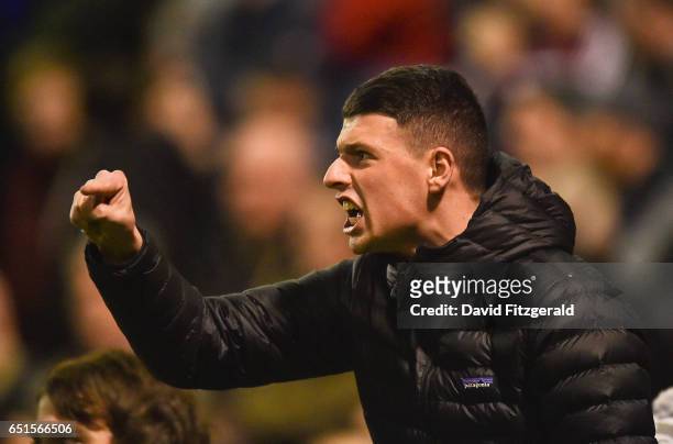 Dublin , Ireland - 10 March 2017; A Bohemians fan reacts to his side conceding during the SSE Airtricity League Premier Division match between...