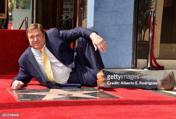 Actor John Goodman attends a ceremony honoring him with the 2,604th Star on The Hollywood Walk of Fame on March 10, 2017 in Hollywood, California.