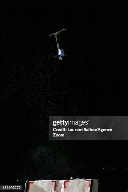 Jonathon Lillis of USA wins the gold medal during the FIS Freestyle Ski & Snowboard World Championships Aerials on March 10, 2017 in Sierra Nevada,...