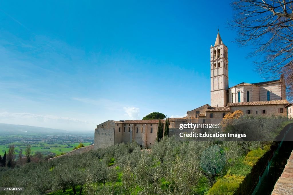 Santa Chiara Basilica. Assisi. Umbria. Italy