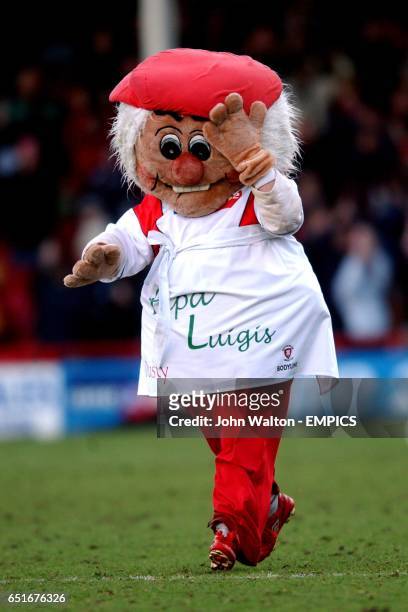 Rotherham United's mascot Dusty Miller