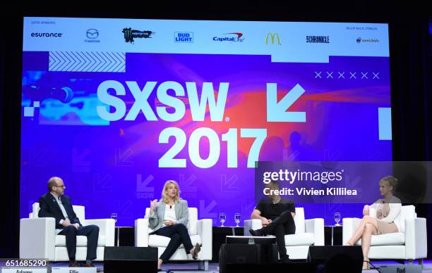 Director of Programs, Transgender Media at GLAAD Nick Adams, GLAAD President and CEO Sarah Kate Ellis, Founder and CEO of Tinder Sean Rad and artist...