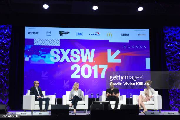 Director of Programs, Transgender Media at GLAAD Nick Adams, GLAAD President and CEO Sarah Kate Ellis, Founder and CEO of Tinder Sean Rad and artist...