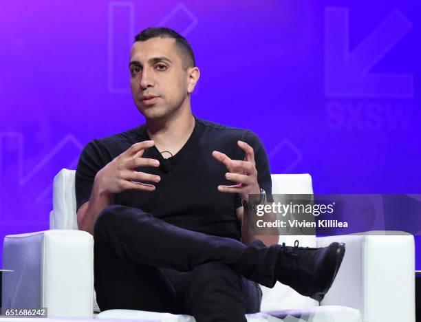 Founder and CEO of Tinder Sean Rad speaks at Swiping Right on Inclusivity with Tinder & GLAAD @SXSW 2017 at the Austin Convention Center on March 10,...