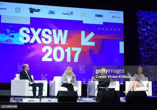 Director of Programs, Transgender Media at GLAAD Nick Adams, GLAAD President and CEO Sarah Kate Ellis, Founder and CEO of Tinder Sean Rad and artist...