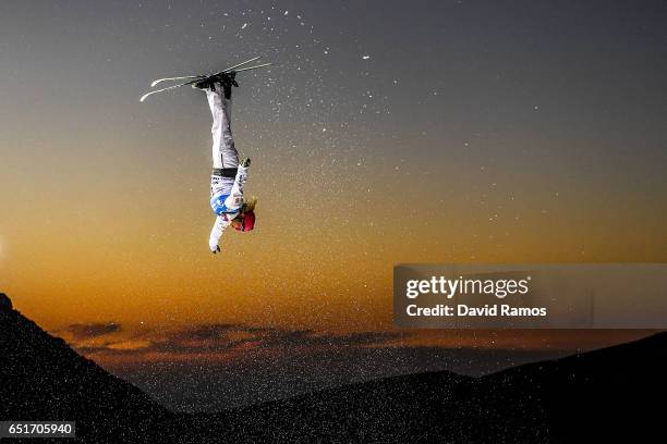 Catrine Lavallee of Canada competes during the Women's Aerials Final on day three of the FIS Freestyle Ski and Snowboard World Championships 2017 on...