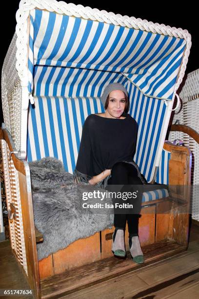 German actress Anouschka Renzi attends the 'Baltic Lights' charity event on March 10, 2017 in Heringsdorf, Germany. Every year German actor Till...