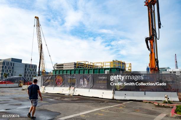 In the Mission Bay neighborhood of San Francisco, California, construction has begun on Chase Center, the new stadium for the Golden State Warriors...