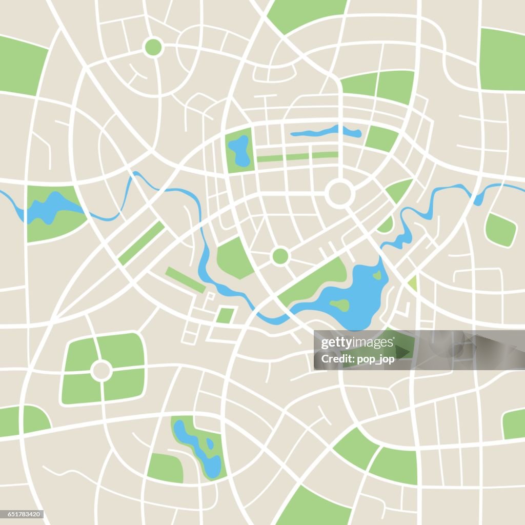 City Map Abstract Seamless Pattern Vector Background Illustration High ...