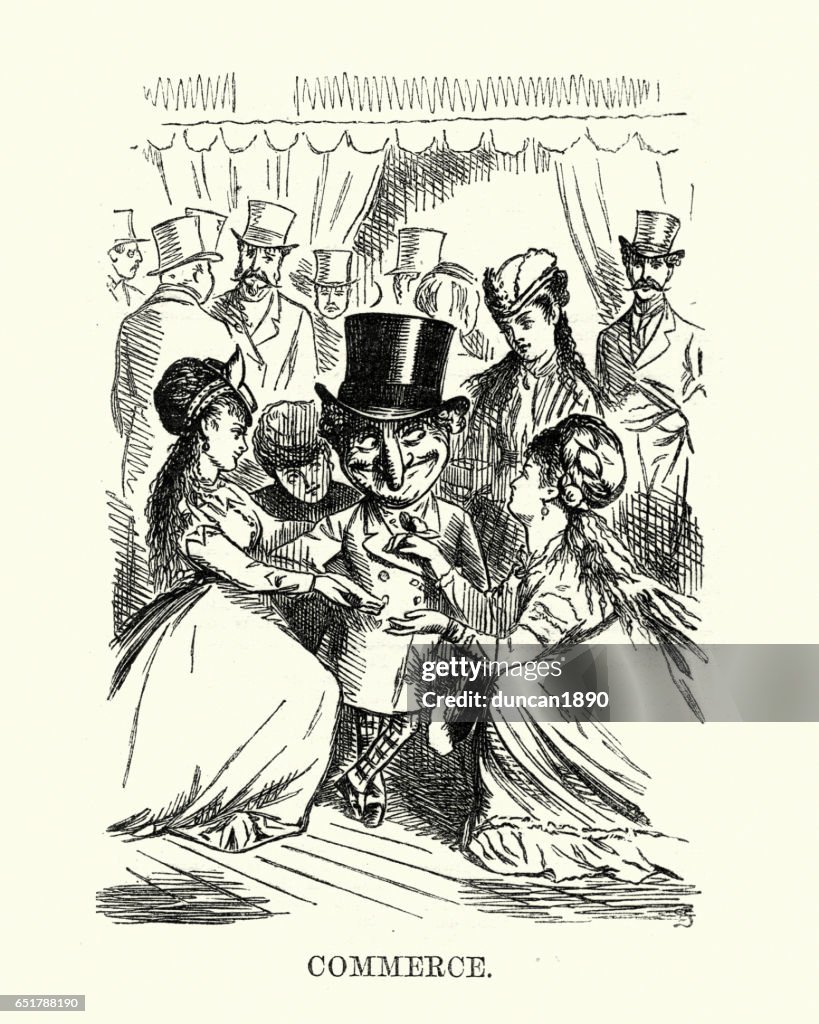Victorian Cartoon Of Young Women Flirting With Old Rich Man High-Res Vector Graphic - Getty Images Victorian Cartoon Of Young Women Flirting With Old Rich Man High-Res Vector Graphic - Getty Images