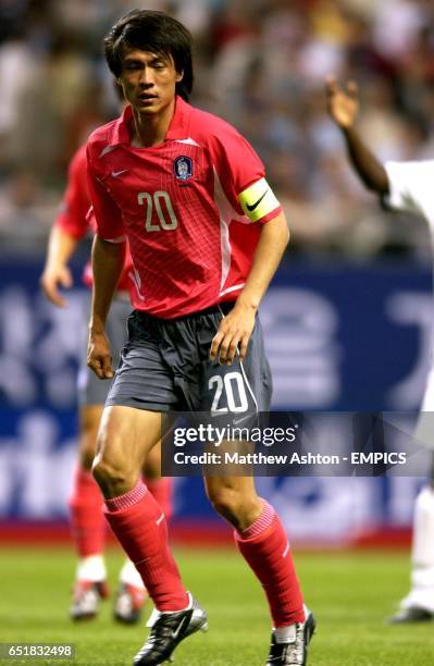 South Korea's captain Hong Myung Bo