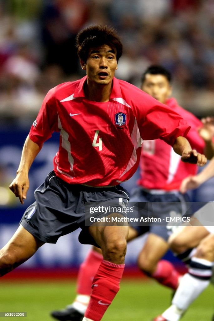 South Korea's Choi Jin Cheul in action against England News Photo