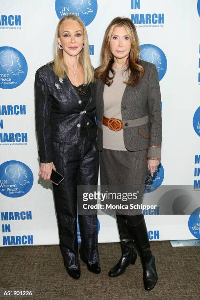 Barbara Winston and Cheri Kaufman attend the 4th Annual UN Women For Peace Association Awards Luncheon at United Nations on March 10, 2017 in New...