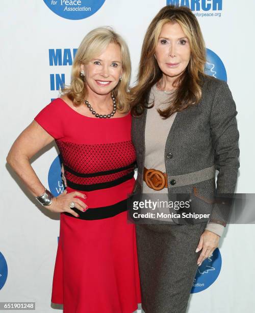 Sharon Bush and Cheri Kaufman attend the 4th Annual UN Women For Peace Association Awards Luncheon at United Nations on March 10, 2017 in New York...