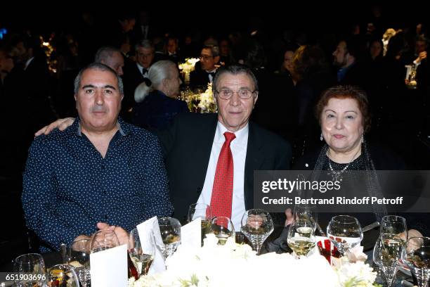 Oncle, Father and Mother of Tenor Roberto Alagna attend the AROP Charity Gala, with the representation of "Carmen", at Opera Bastille on March 10,...