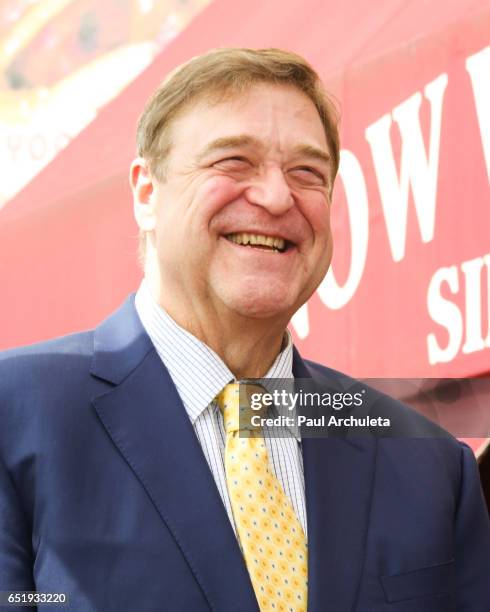 Actor John Goodman is honored with a star on The Hollywood Walk of Fame on March 10, 2017 in Hollywood, California.