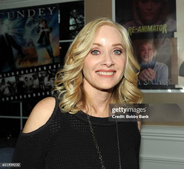 Barbara Crampton attends the 2017 Monster Mania Con at NJ Crowne Plaza Hotel on March 10, 2017 in Cherry Hill, New Jersey.