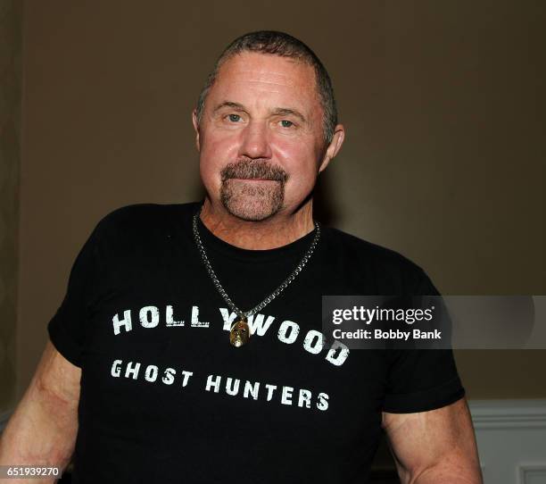 Kane Hodder attends the 2017 Monster Mania Con at NJ Crowne Plaza Hotel on March 10, 2017 in Cherry Hill, New Jersey.